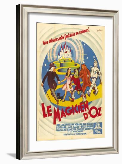 The Wizard of Oz, French Movie Poster, 1939-null-Framed Art Print