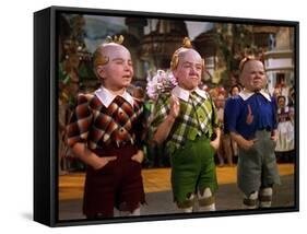 The Wizard of Oz, from Left: Jerry Maren, Harry Earles, 1939-null-Framed Stretched Canvas