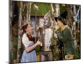 The Wizard of Oz, from Left: Judy Garland, Jack Haley, Ray Bolger, 1939-null-Mounted Premium Photographic Print