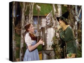 The Wizard of Oz, from Left: Judy Garland, Jack Haley, Ray Bolger, 1939-null-Stretched Canvas