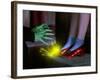 The Wizard of Oz, from Left: Margaret Hamilton, Judy Garland, 1939-null-Framed Premium Photographic Print