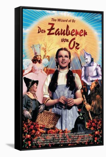 The Wizard of Oz, German Movie Poster, 1939-null-Framed Stretched Canvas