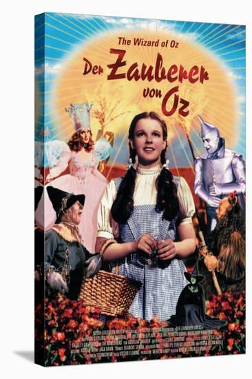 The Wizard of Oz, German Movie Poster, 1939-null-Stretched Canvas