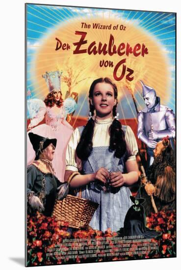 The Wizard of Oz, German Movie Poster, 1939-null-Mounted Art Print
