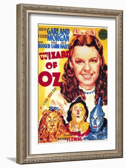 The Wizard of Oz, Italian Movie Poster, 1939-null-Framed Art Print