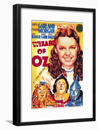 The Wizard of Oz, Italian Movie Poster, 1939-null-Framed Art Print