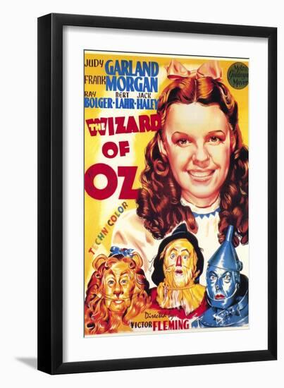 The Wizard of Oz, Italian Movie Poster, 1939-null-Framed Art Print