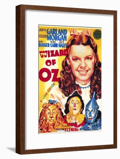 The Wizard of Oz, Italian Movie Poster, 1939-null-Framed Art Print