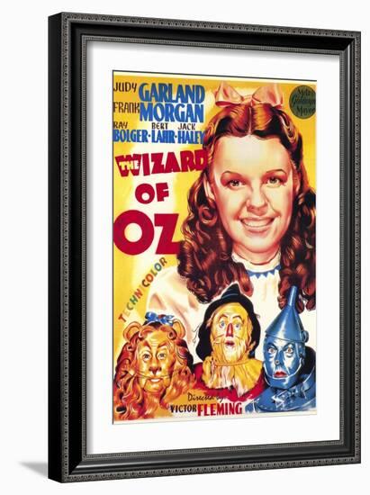 The Wizard of Oz, Italian Movie Poster, 1939-null-Framed Art Print