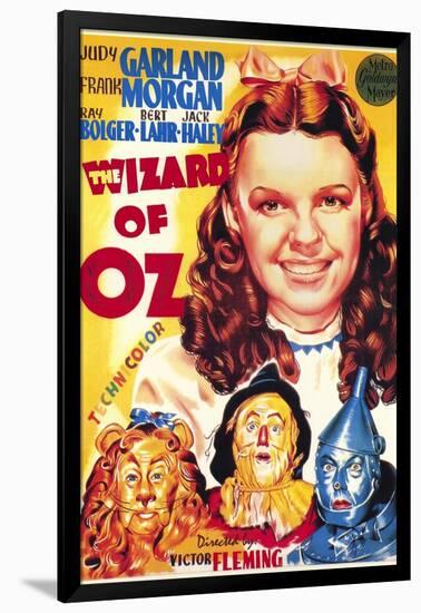 The Wizard of Oz, Italian Movie Poster, 1939-null-Framed Art Print