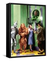 The Wizard of Oz, Jack Haley, Bert Lahr, Judy Garland, Frank Morgan, Ray Bolger, 1939-null-Framed Stretched Canvas