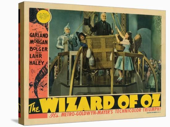 The Wizard of Oz, Jack Haley, Ray Bolger, Frank Morgan, Judy Garland, Bert Lahr, 1939, Balloon-null-Stretched Canvas