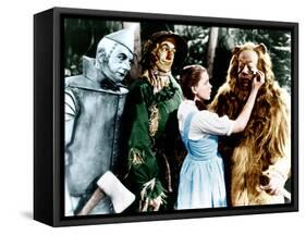 The Wizard of Oz, Jack Haley, Ray Bolger, Judy Garland, Bert Lahr, 1939-null-Framed Stretched Canvas