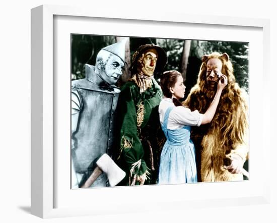 The Wizard of Oz, Jack Haley, Ray Bolger, Judy Garland, Bert Lahr, 1939-null-Framed Photo