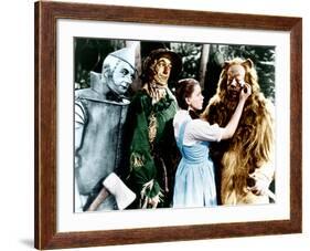 The Wizard of Oz, Jack Haley, Ray Bolger, Judy Garland, Bert Lahr, 1939-null-Framed Photo