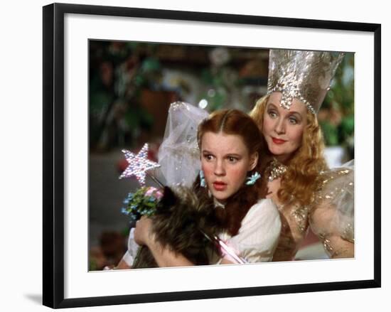 The Wizard of Oz, Judy Garland, Billie Burke, 1939-null-Framed Premium Photographic Print