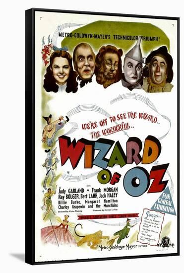 The Wizard of Oz, Judy Garland, Frank Morgan, 1939-null-Framed Stretched Canvas