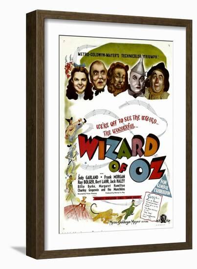 The Wizard of Oz, Judy Garland, Frank Morgan, 1939-null-Framed Art Print