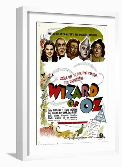 The Wizard of Oz, Judy Garland, Frank Morgan, 1939-null-Framed Art Print