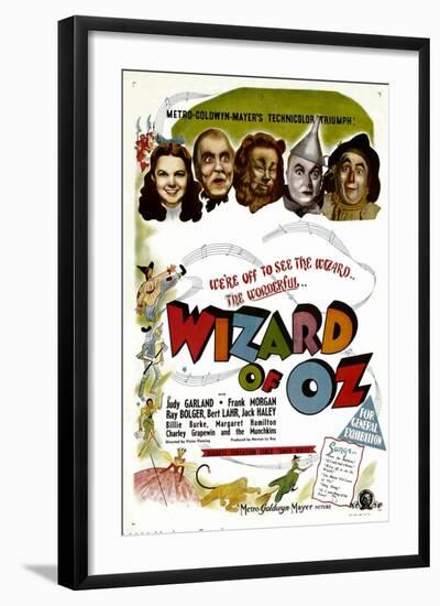 The Wizard of Oz, Judy Garland, Frank Morgan, 1939-null-Framed Art Print