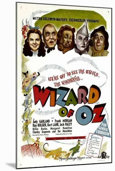 The Wizard of Oz, Judy Garland, Frank Morgan, 1939-null-Mounted Art Print