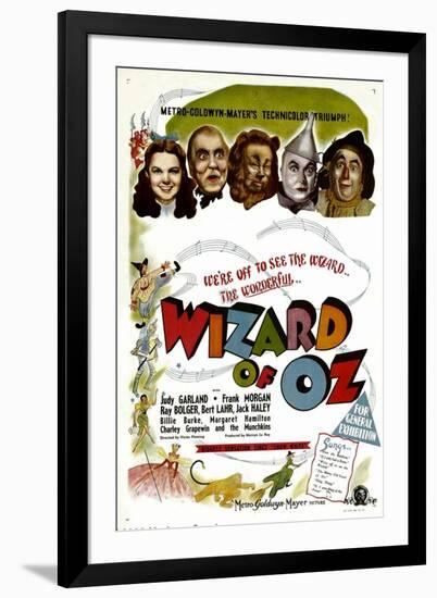 The Wizard of Oz, Judy Garland, Frank Morgan, 1939-null-Framed Art Print