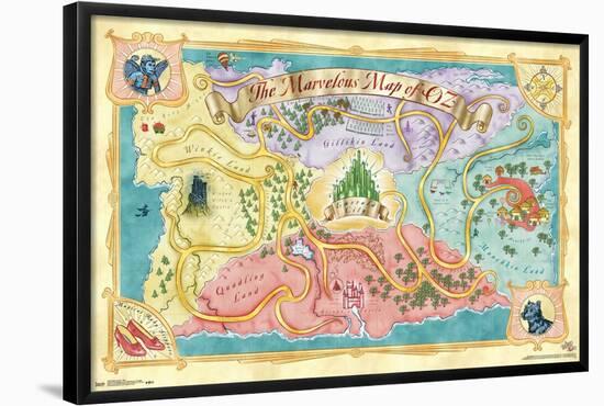 The Wizard Of Oz - Map-Trends International-Framed Poster