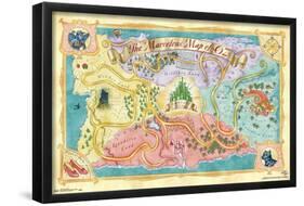 The Wizard Of Oz - Map-Trends International-Framed Poster