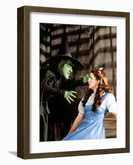 The Wizard of Oz, Margaret Hamilton, Judy Garland, 1939-null-Framed Photo