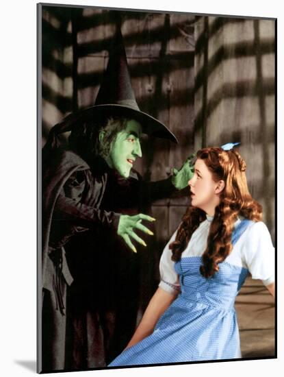 The Wizard of Oz, Margaret Hamilton, Judy Garland, 1939-null-Mounted Photo