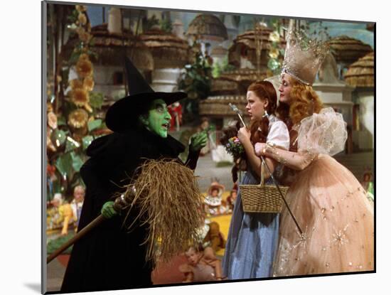 The Wizard of Oz, Margaret Hamilton, Judy Garland, Billie Burke, 1939-null-Mounted Photo
