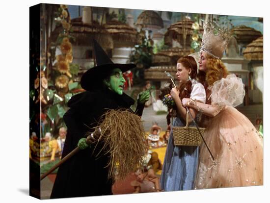 The Wizard of Oz, Margaret Hamilton, Judy Garland, Billie Burke, 1939-null-Stretched Canvas