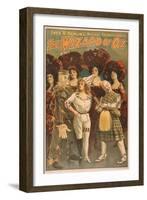 "The Wizard of Oz" Musical Theatre Poster No.1-Lantern Press-Framed Art Print