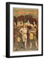 "The Wizard of Oz" Musical Theatre Poster No.1-Lantern Press-Framed Art Print