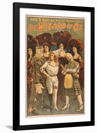 "The Wizard of Oz" Musical Theatre Poster No.1-Lantern Press-Framed Art Print