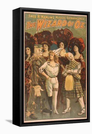 "The Wizard of Oz" Musical Theatre Poster No.1-Lantern Press-Framed Stretched Canvas