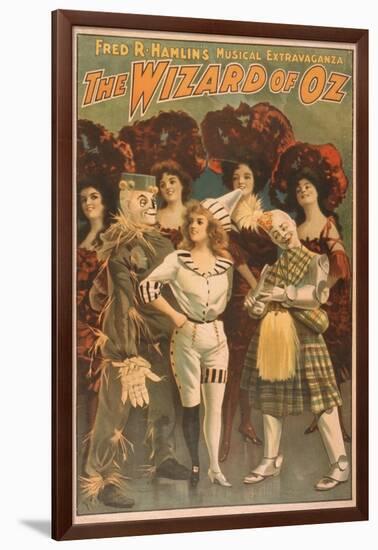 "The Wizard of Oz" Musical Theatre Poster No.1-Lantern Press-Framed Art Print