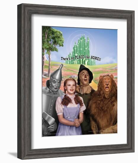 The Wizard of Oz: No Place Like Home Glitter-null-Framed Art Print
