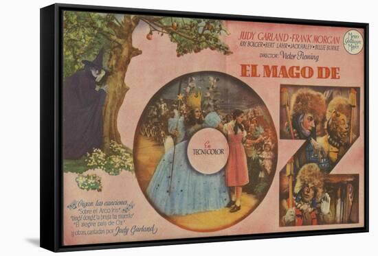The Wizard of Oz, Spanish Movie Poster, 1939-null-Framed Stretched Canvas
