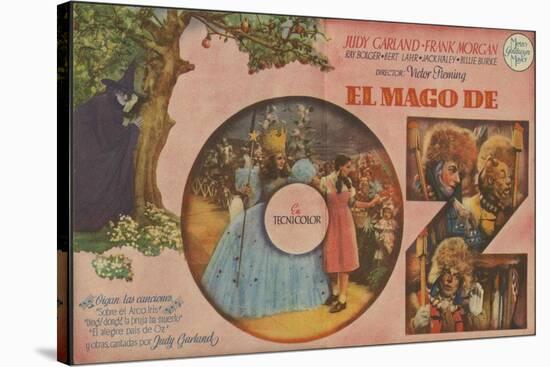 The Wizard of Oz, Spanish Movie Poster, 1939-null-Stretched Canvas