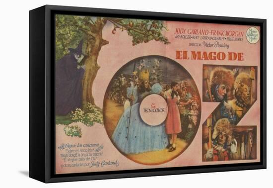 The Wizard of Oz, Spanish Movie Poster, 1939-null-Framed Stretched Canvas