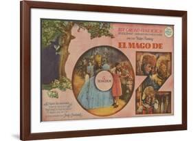 The Wizard of Oz, Spanish Movie Poster, 1939-null-Framed Premium Giclee Print