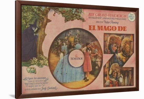 The Wizard of Oz, Spanish Movie Poster, 1939-null-Framed Art Print