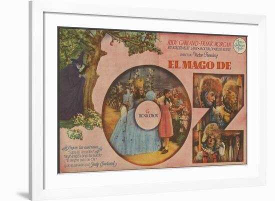 The Wizard of Oz, Spanish Movie Poster, 1939-null-Framed Art Print