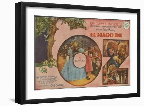 The Wizard of Oz, Spanish Movie Poster, 1939-null-Framed Art Print