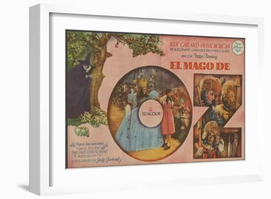 The Wizard of Oz, Spanish Movie Poster, 1939-null-Framed Art Print