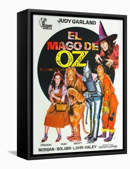 The Wizard of Oz, Spanish Movie Poster, 1939-null-Framed Stretched Canvas