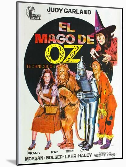 The Wizard of Oz, Spanish Movie Poster, 1939-null-Mounted Art Print