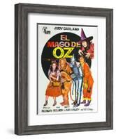 The Wizard of Oz, Spanish Movie Poster, 1939-null-Framed Art Print