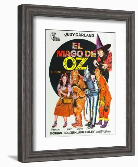 The Wizard of Oz, Spanish Movie Poster, 1939-null-Framed Art Print